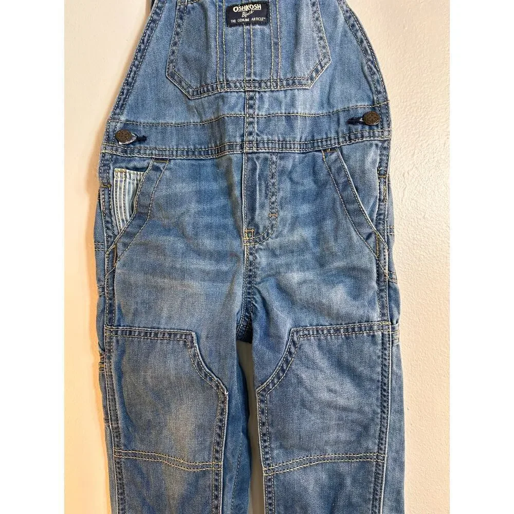 OSHKOSH B’GOSH Unisex Toddler Jean Bib Overalls / Size: 24 Months